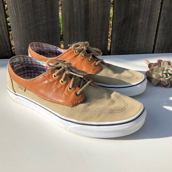 vans canvas leather